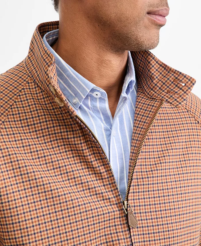 Men's Plaid Harrington Jacket - thumbnail 3