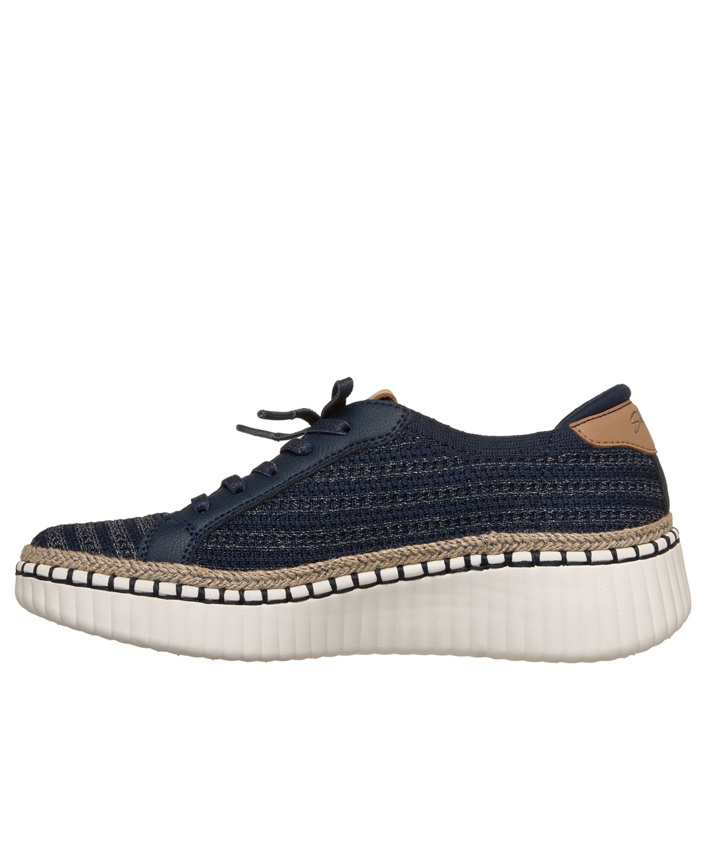 Женские кроссовки Skechers Wilshire Blvd - Passion Play Lifestyle, цвет: Тёмно-синий / Серебристый — фото 2