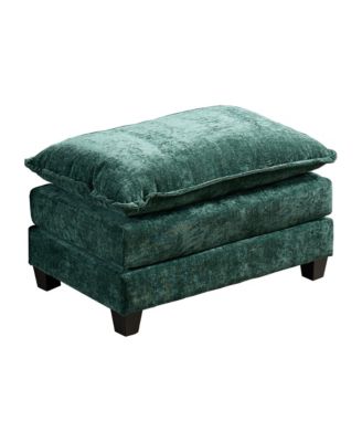 Cloud Sofa Ottoman with Double Layer Upholstered Cushion for Living Room or Bedroom