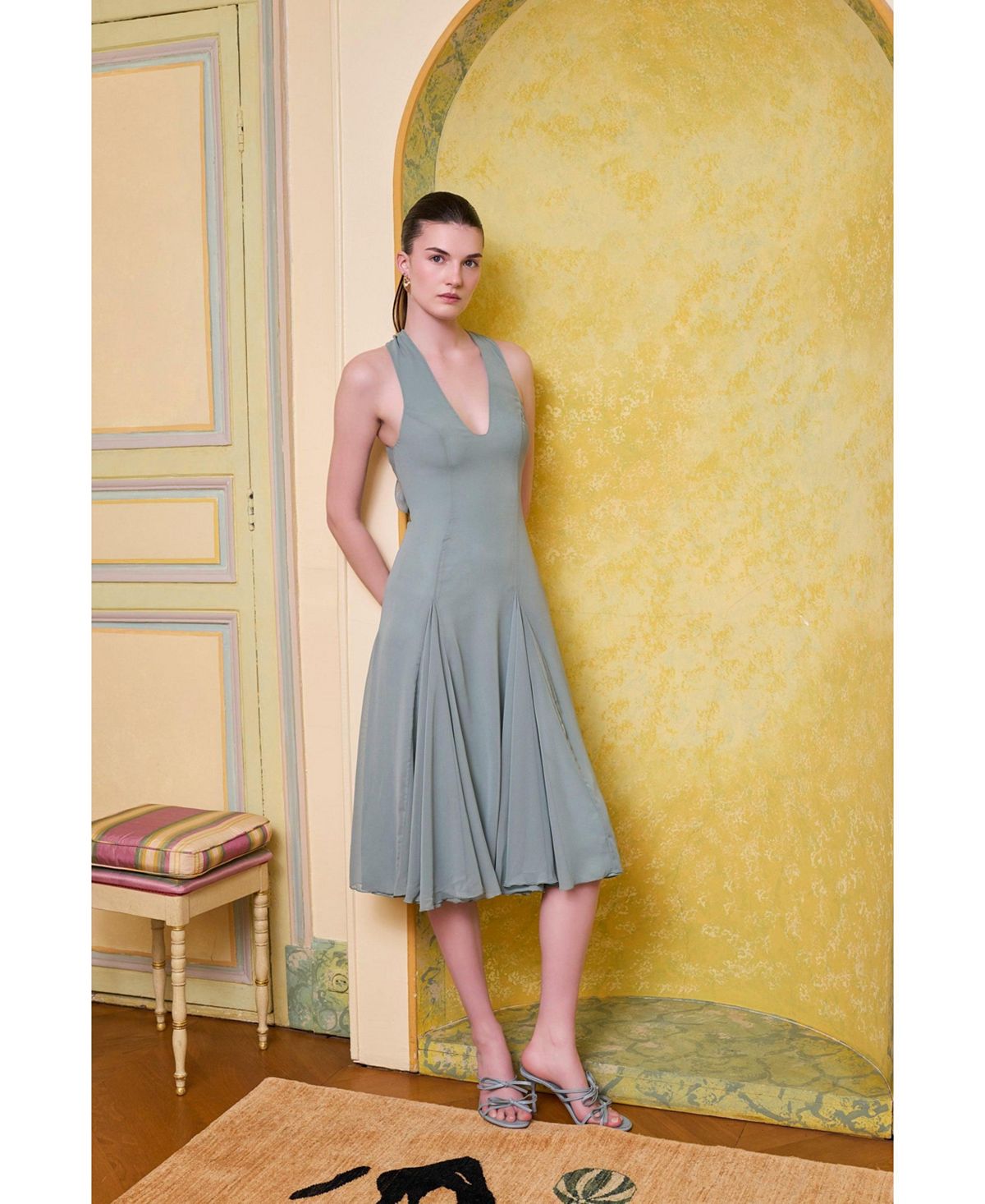 PCFG Women's The Party Edit Silk Midi Dress view 5 — MAYCSS fashion products
