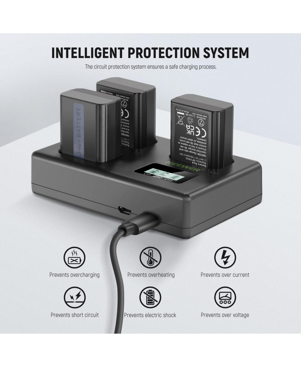 Neewer Np-FW50 Camera Battery and Charging Accessory with 1100mAh for select Sony Np-f-series devices