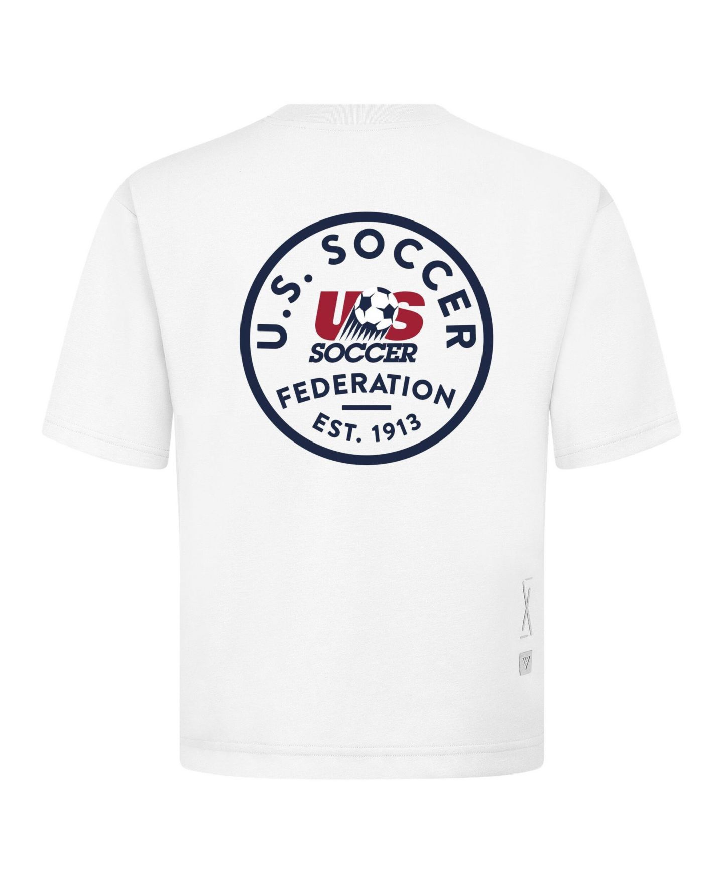 Мужская футболка LevelWear White Usmnt Luxe Signature Knit Transit — фото 3