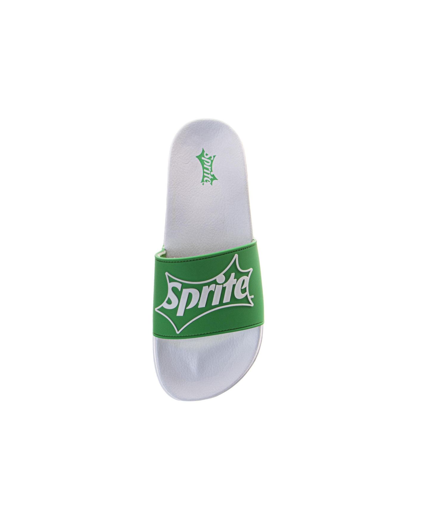 Мужские сандалии Coca-Cola Sprite Logo Casual Slides Comfortable Pool, цвет: Зелёный белый — фото 4