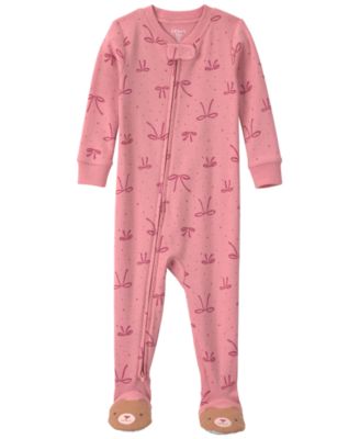 Baby Girls' 2-Way Zip Cotton Footed Pajama
