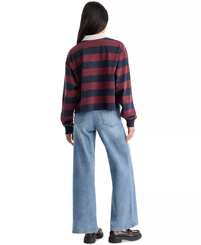 Women's High-Rise Palazzo Ankle Jeans - thumbnail 4
