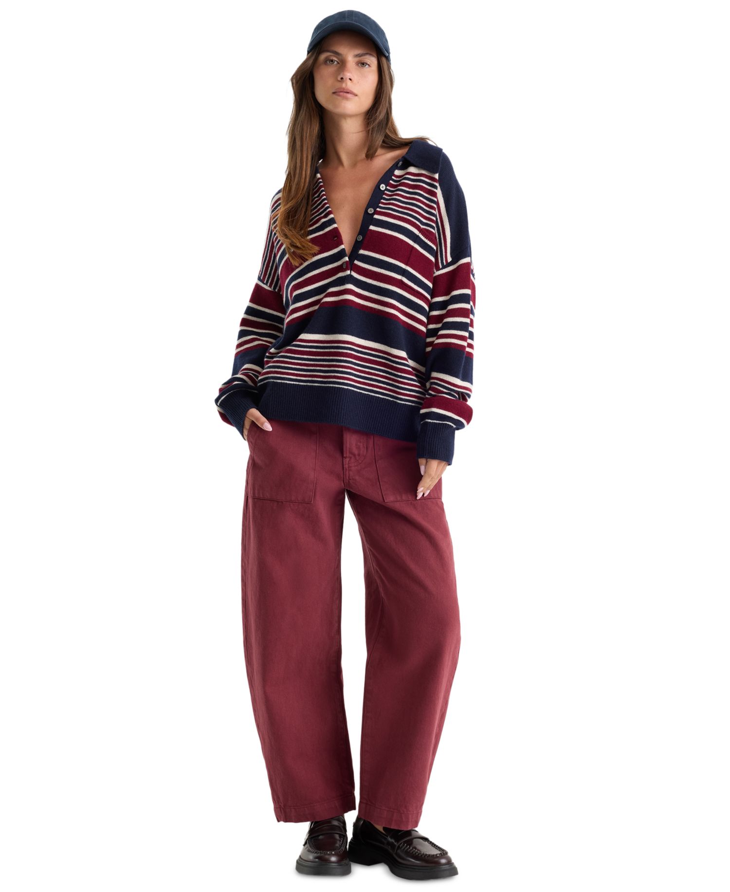 Women's Vintage Mid-Rise Barrel Ankle Jeans