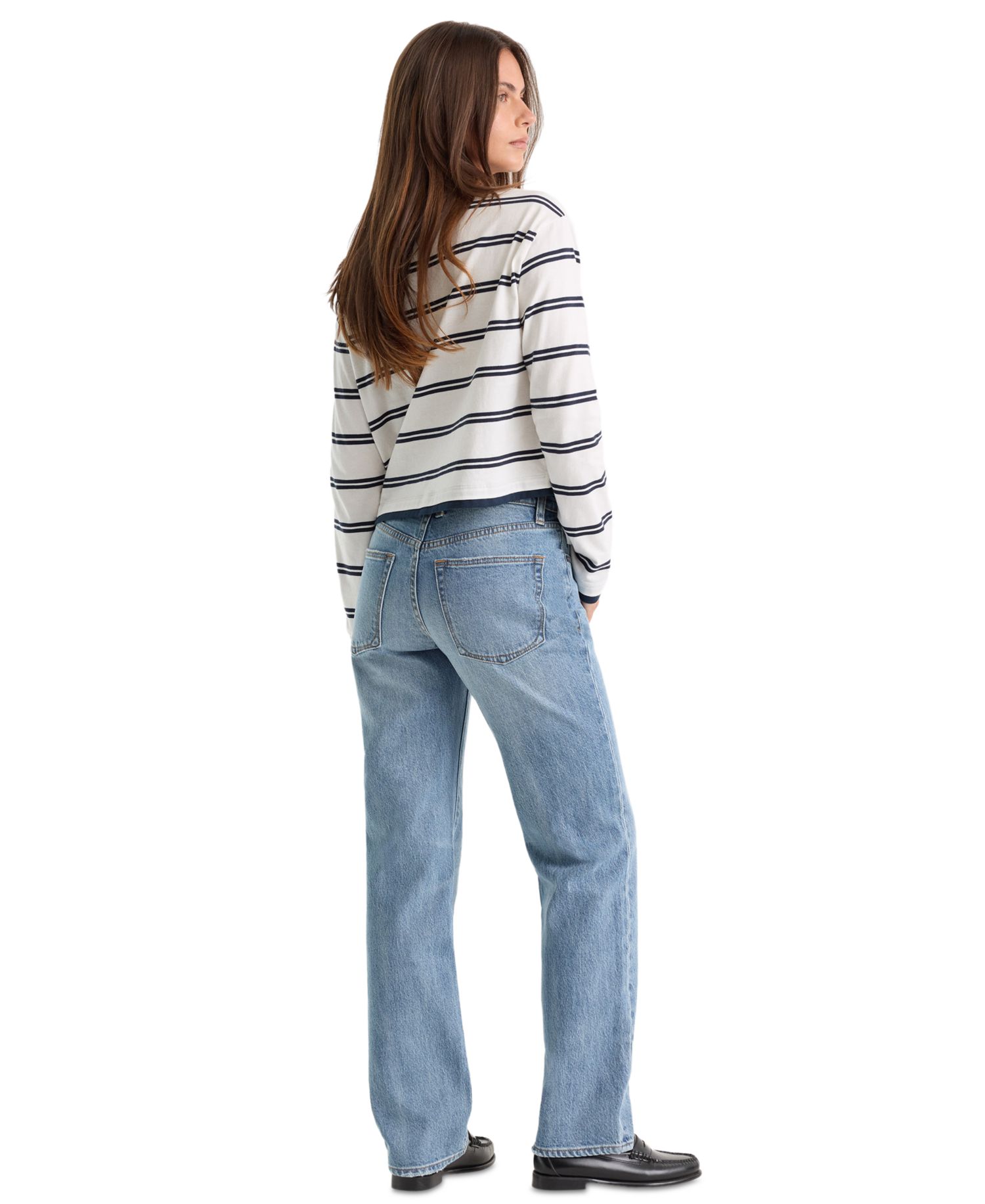 Women's Vintage Mid-Rise Straight Jeans