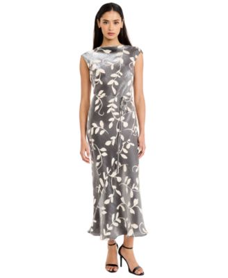 Women's Sleeveless Printed Midi Dress