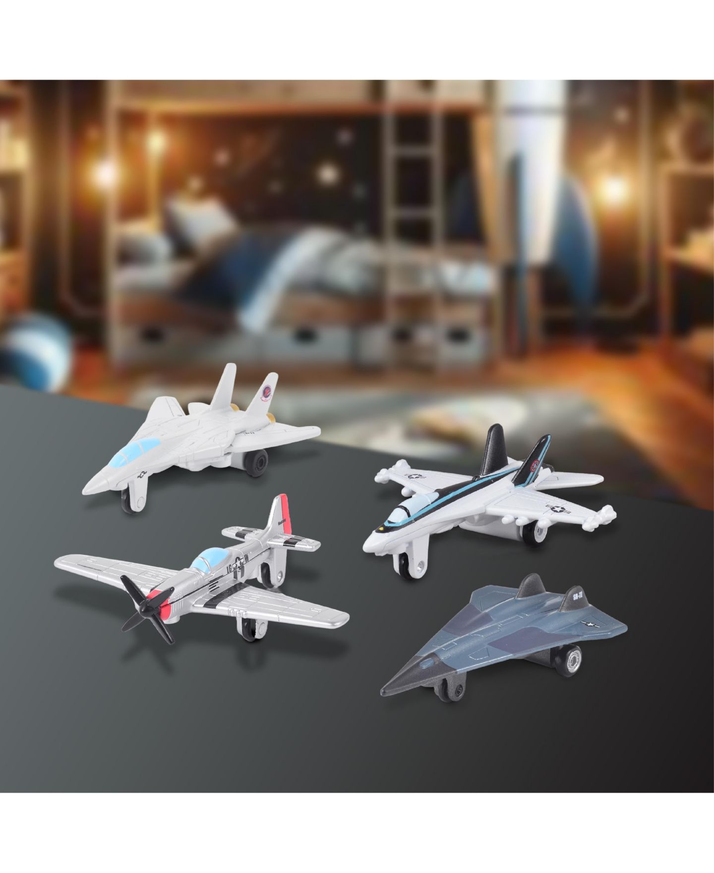 Детские игрушки Legend Toys Top Gun Fighter Diecast Vehicles 4-Pack — фото 4