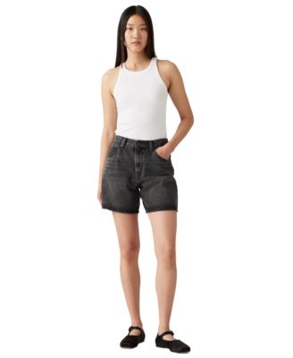 Premium Women's High-Rise Baggy Denim Shorts