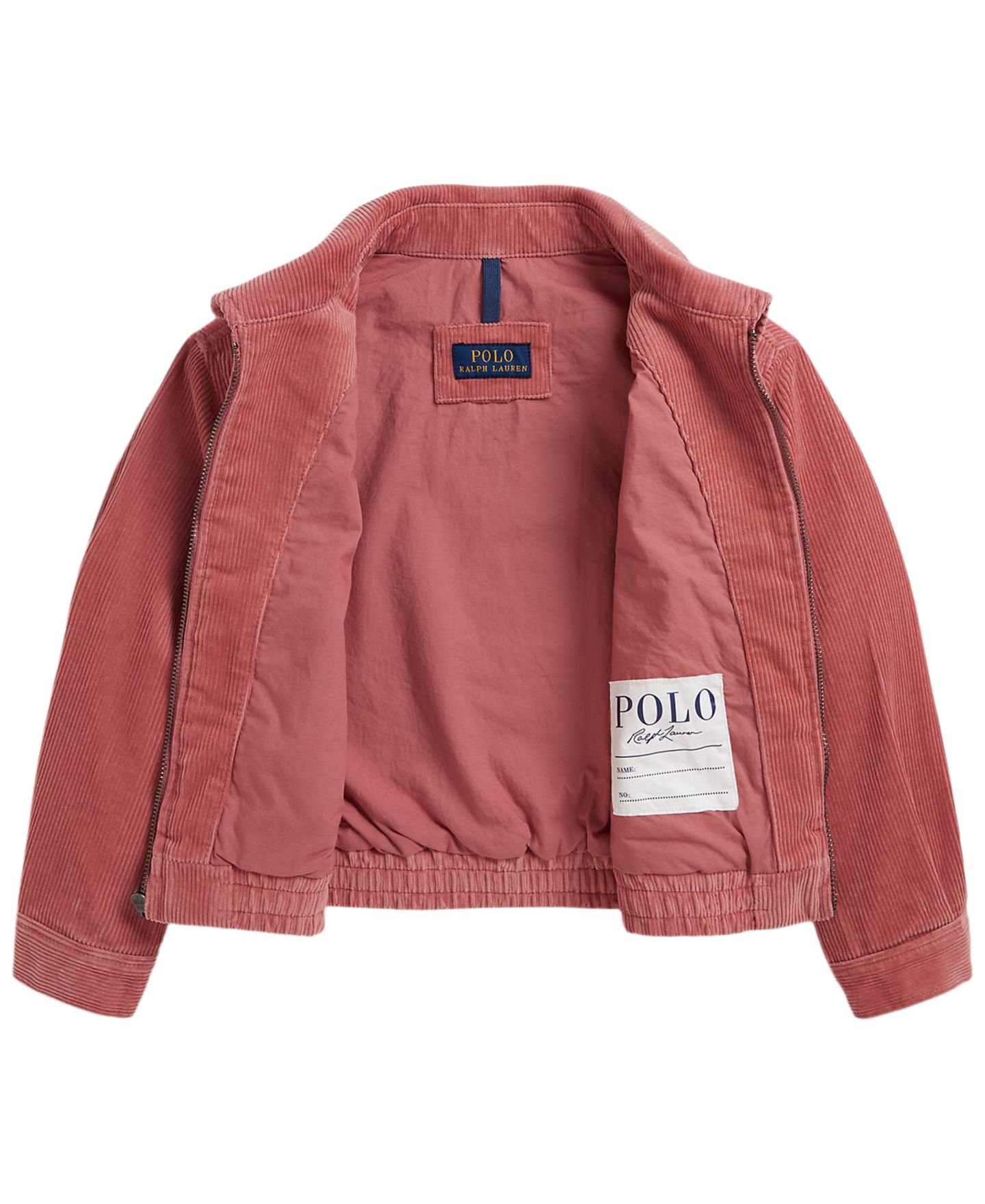 Куртка Polo Ralph Lauren Corduroy Long-Sleeve Jacket для девочек, цвет: Холщовый розовый — фото 5