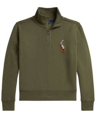 Girls' 7-16 Quarter-Zip Long-Sleeve Sweatshirt