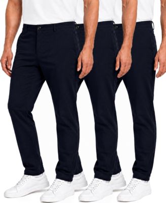 Men's Super Stretch Slim-Fit Chino Pants, 3-Pack