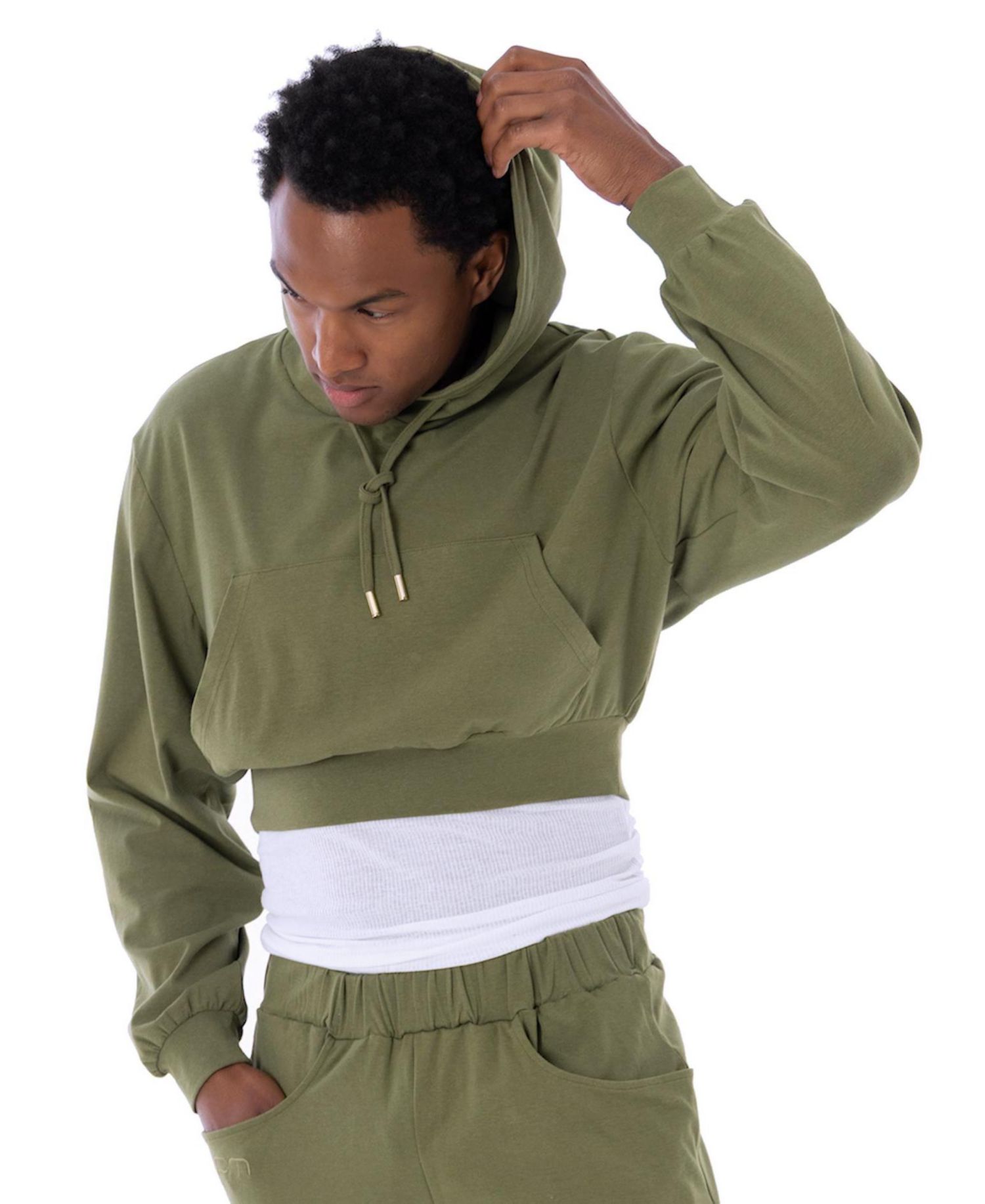 Men's Eco Crop Workout Hoodie