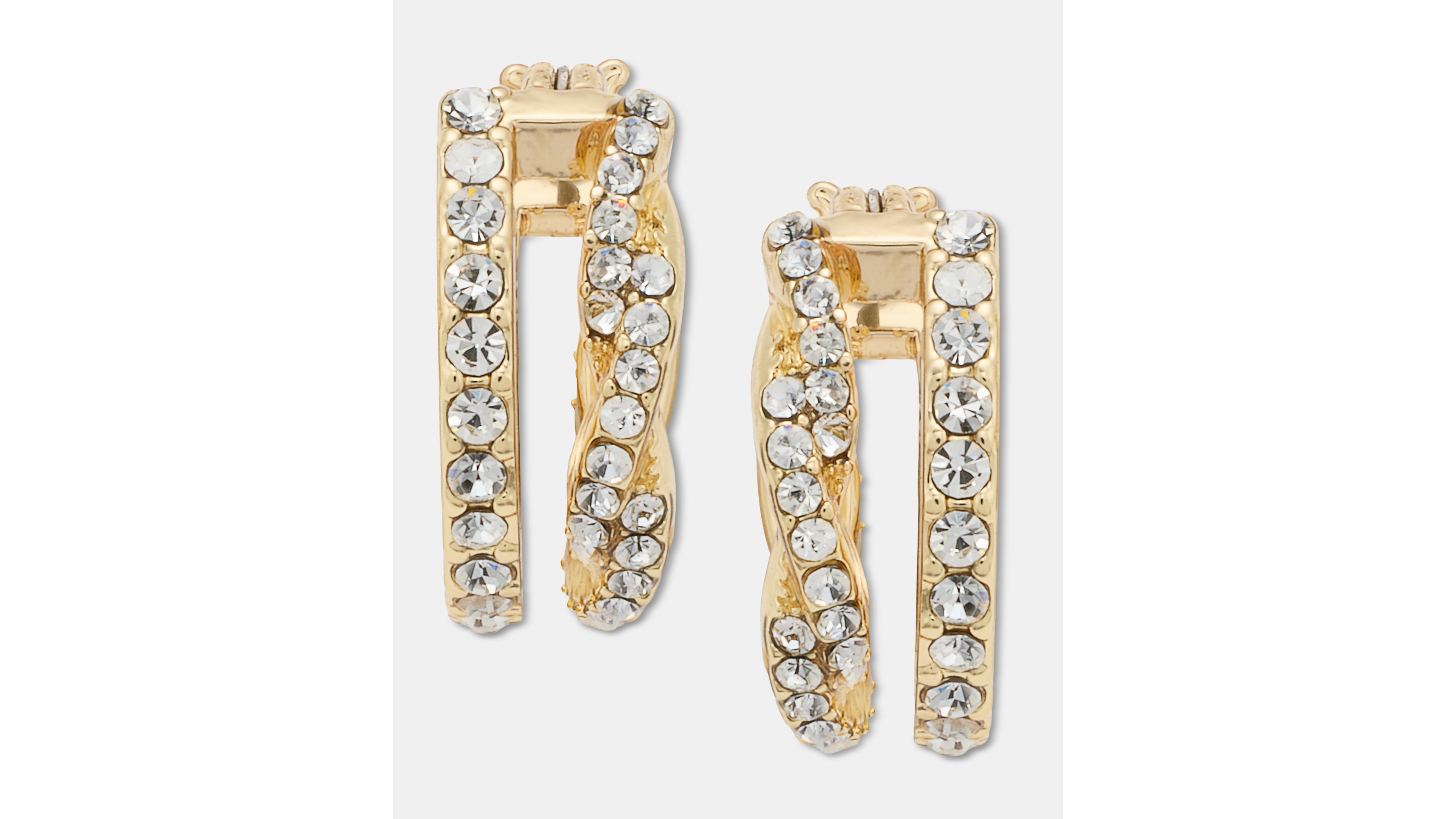 Givenchy Extra-Small Pave Split-Hoop Earrings, 0.36"