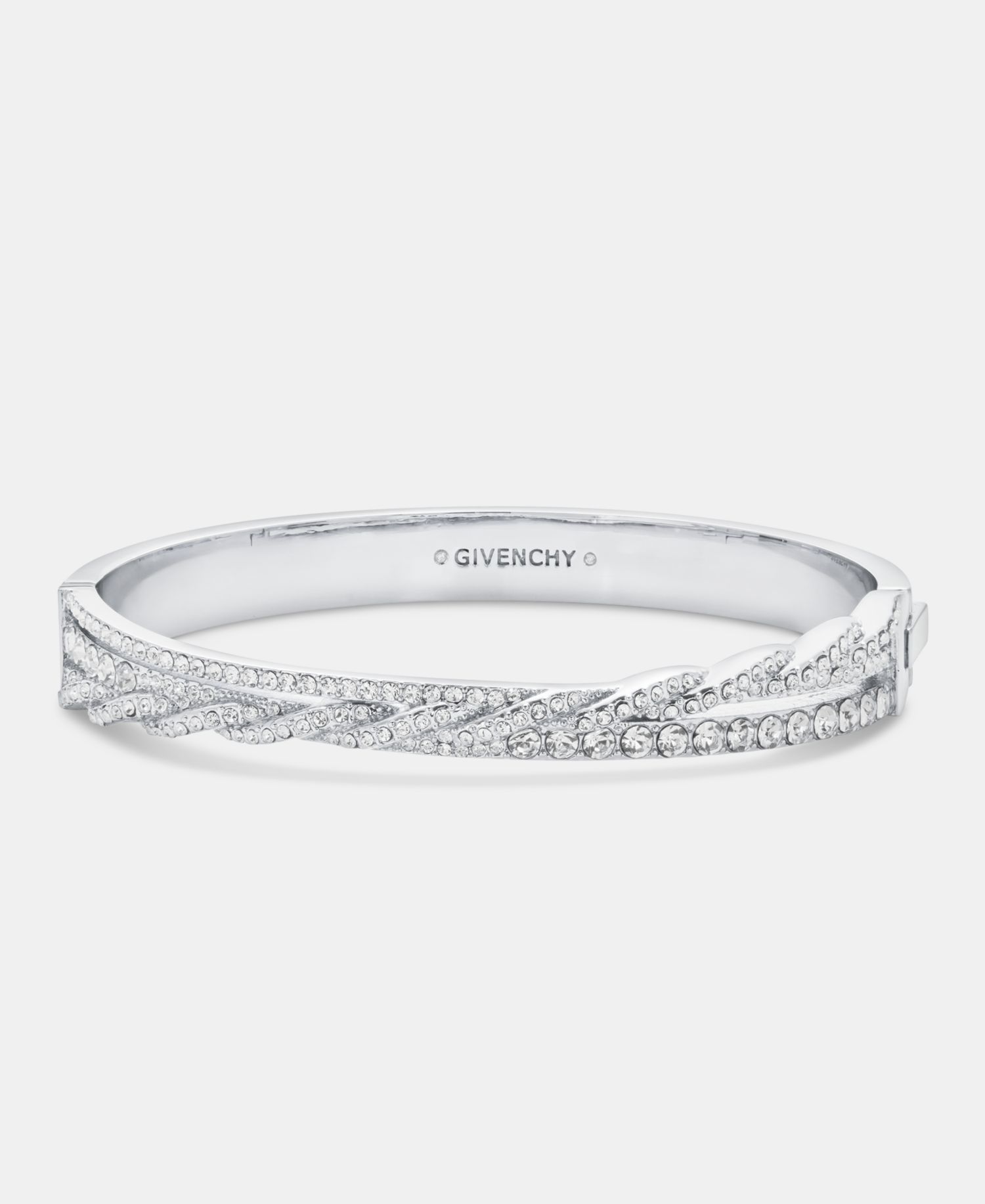 Pav&eacute; Twist Bangle Bracelet