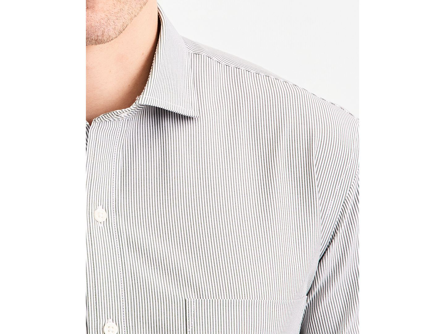 Мужская рубашка Club Room Traveler Dress Shirt, цвет: Светлый зелёный — фото 4