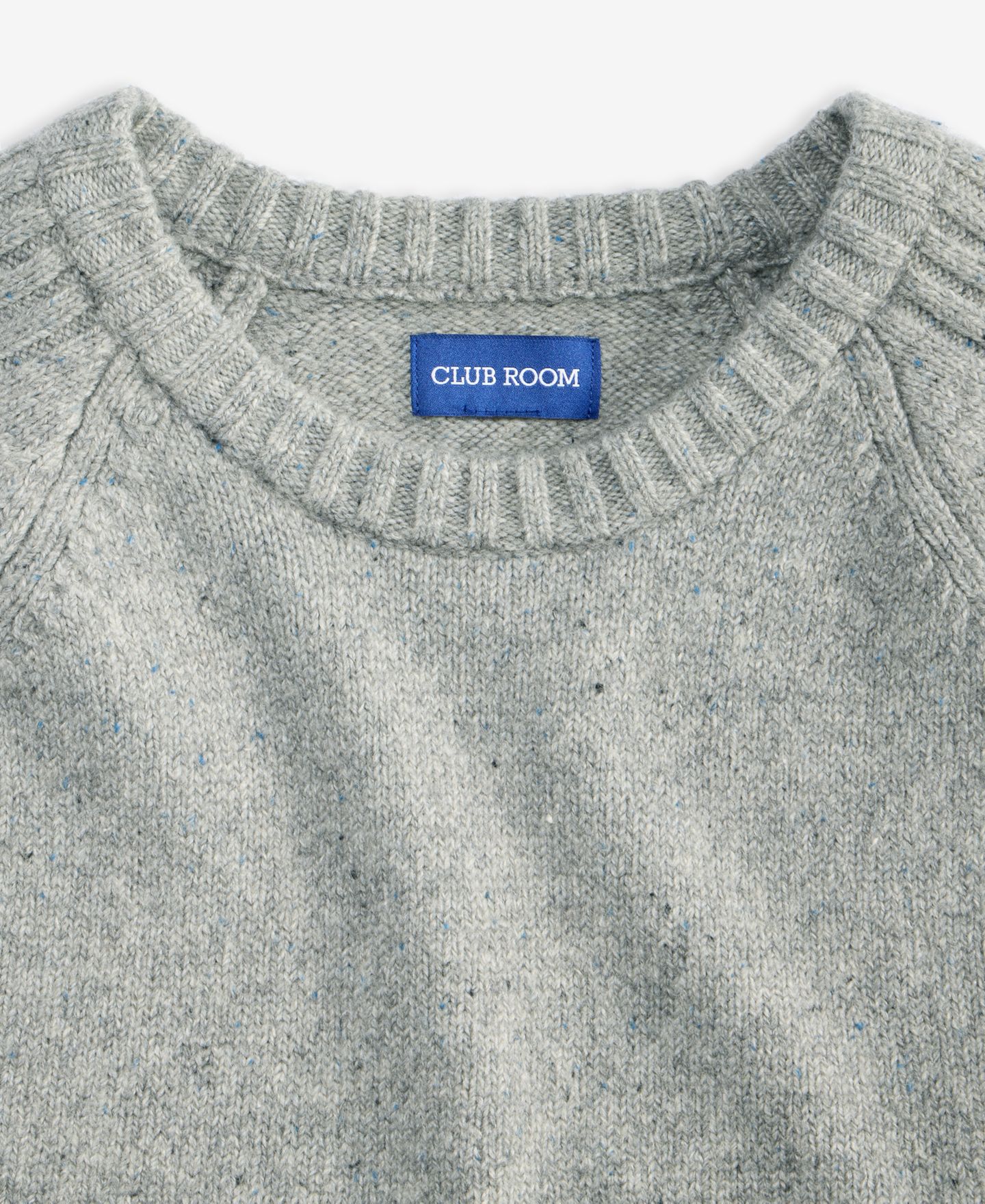 Мужской свитер Club Room Donegal Crewneck, цвет: Morning Dove Hthr — фото 5