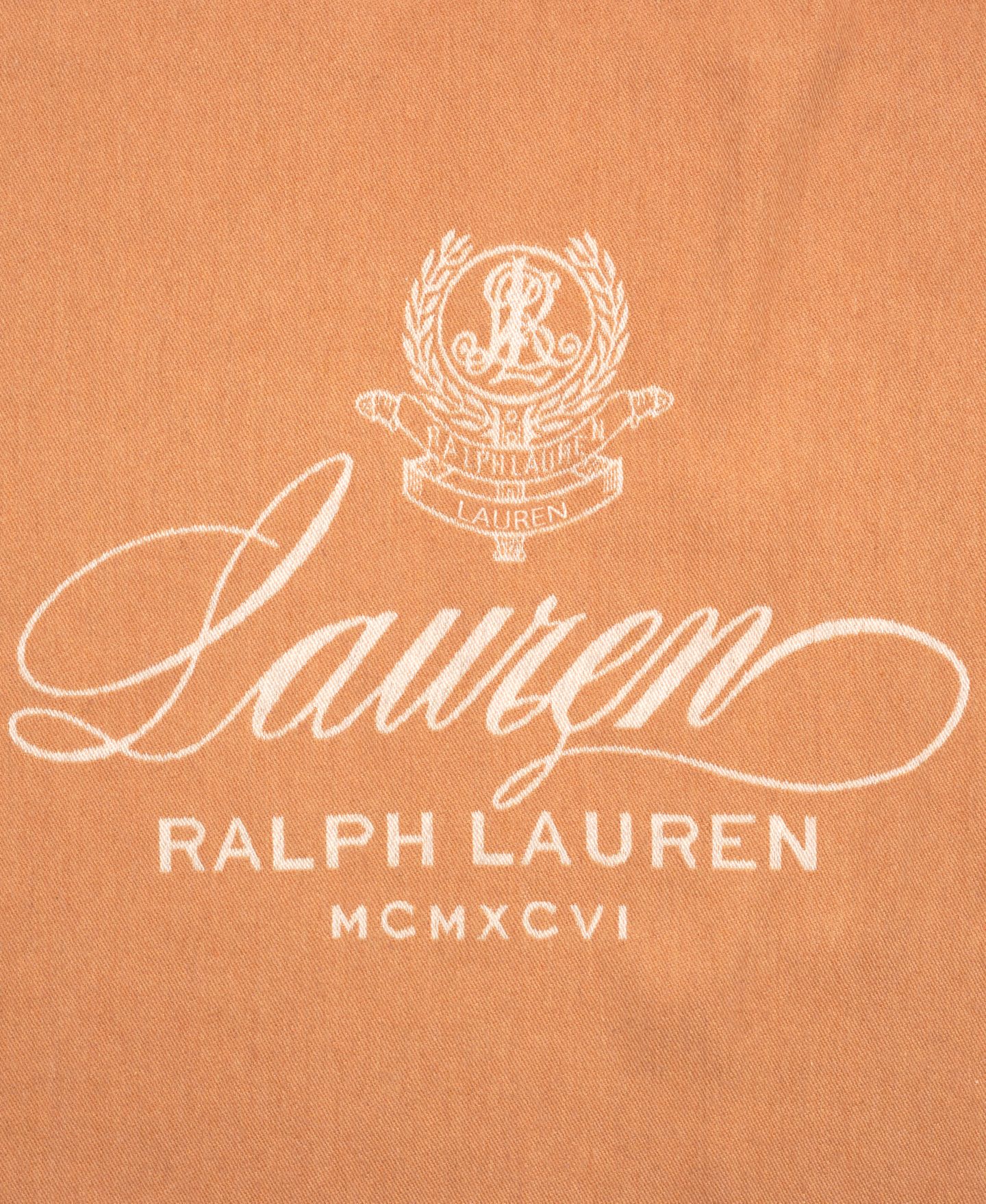 Женские аксессуары Lauren Ralph Lauren Crest Jacquard Wrap, цвет: Верблюжий / Кремовый — фото 3