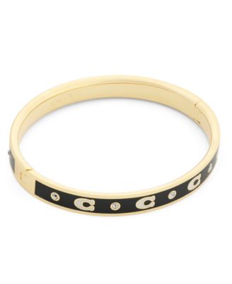 Faux-Stone Signature C Enamel Bangle Bracelet
