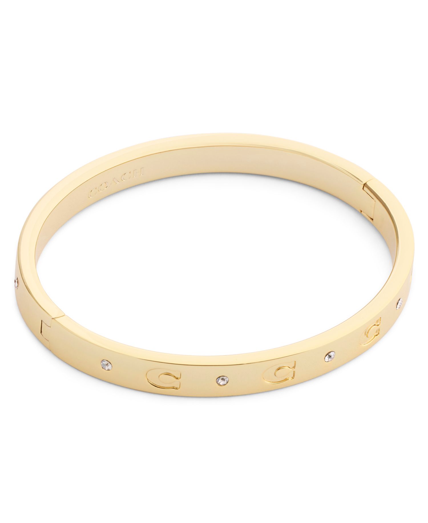 Faux-Stone Signature C Stone Bangle Bracelet