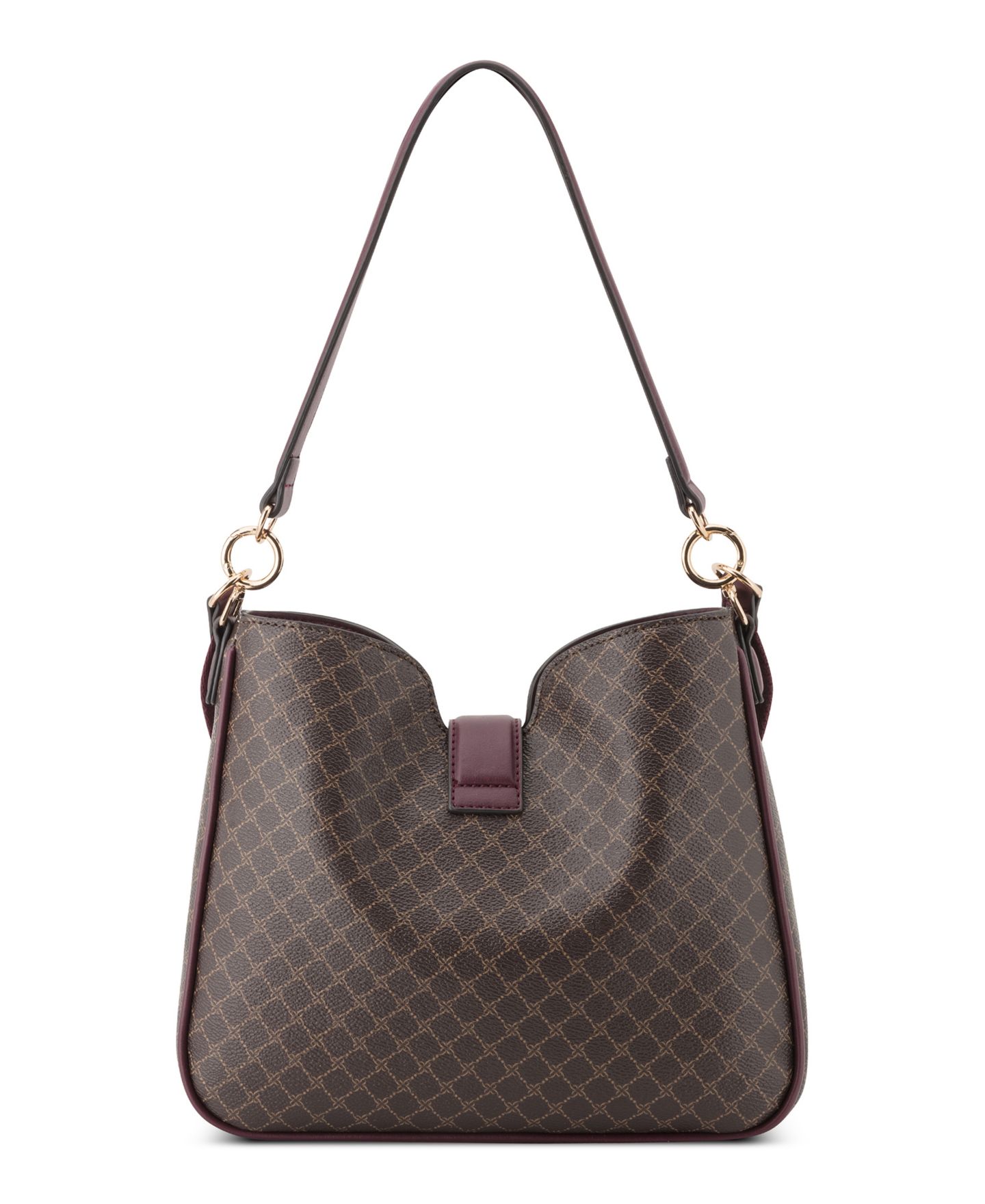 Женская сумка Nine West Monette Convertible Small Hobo Crossbody Handbag, цвет: Тёмный коричневый — фото 2