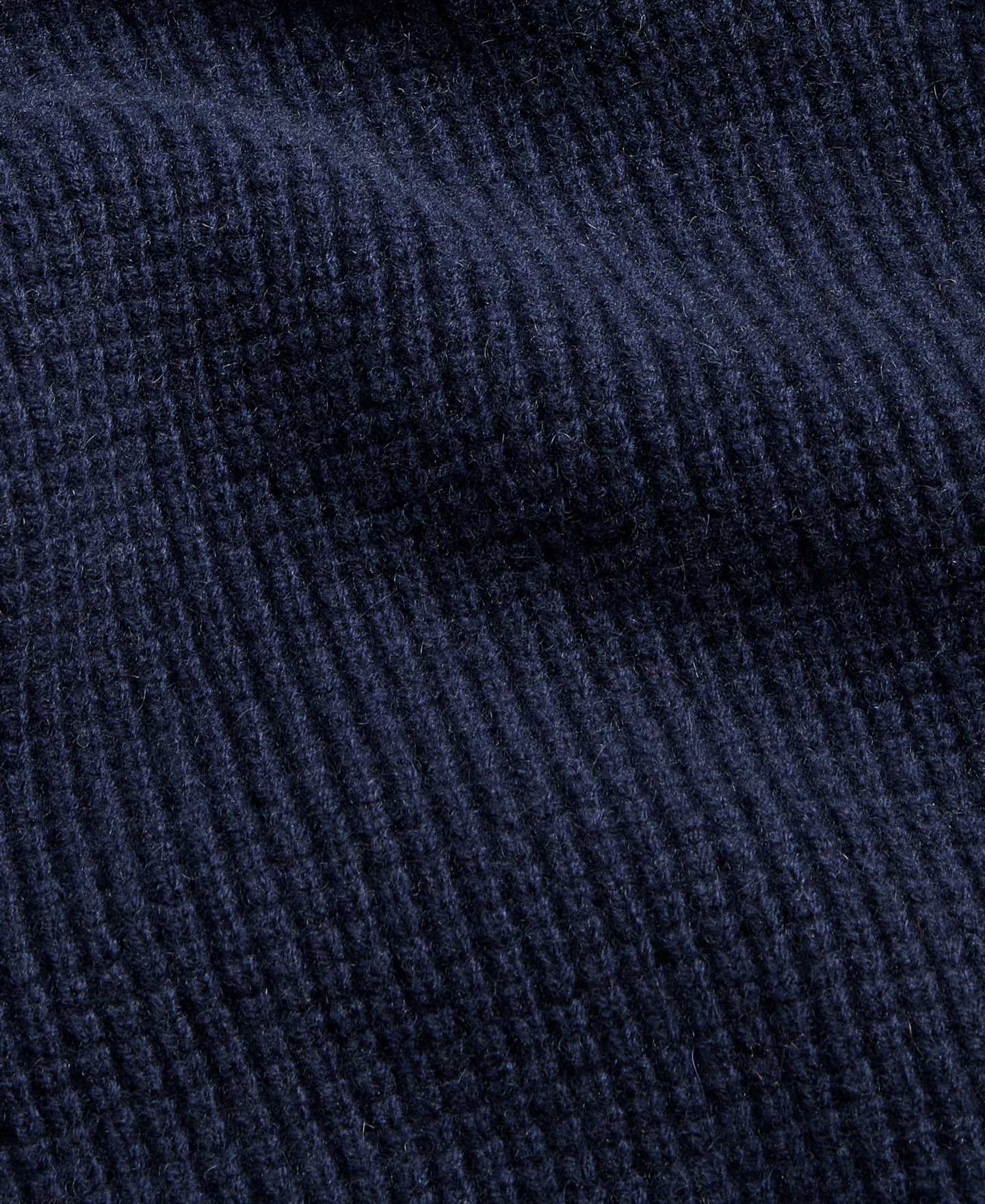 Мужской свитер Club Room Cashmere Wool Blend Long-Sleeve Waffle Wool Crewneck, цвет: Тёмный тёмно-синий — фото 3