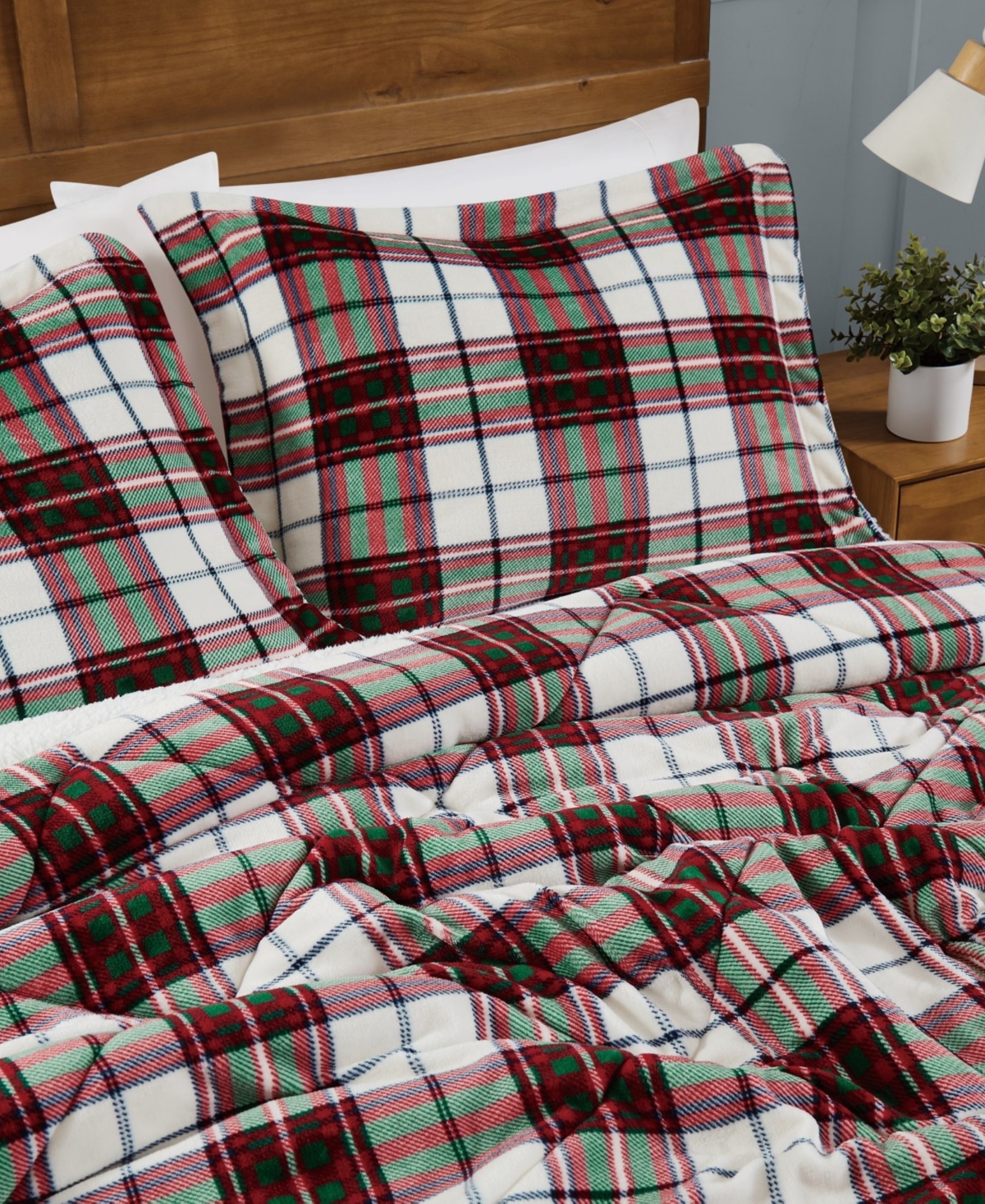 Truly Soft Cuddle Warmth Marlon Plaid 3-Piece Comforter Set