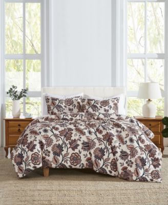 Chloe Jacobean 3-Piece Comforter Set, Full/Queen