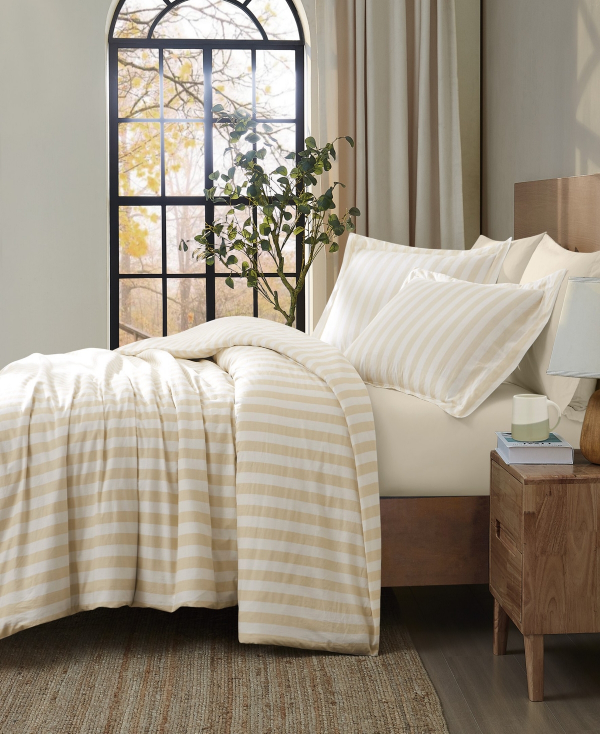 Brooklyn Loom Levi Stripe 3-Piece Duvet Cover Set