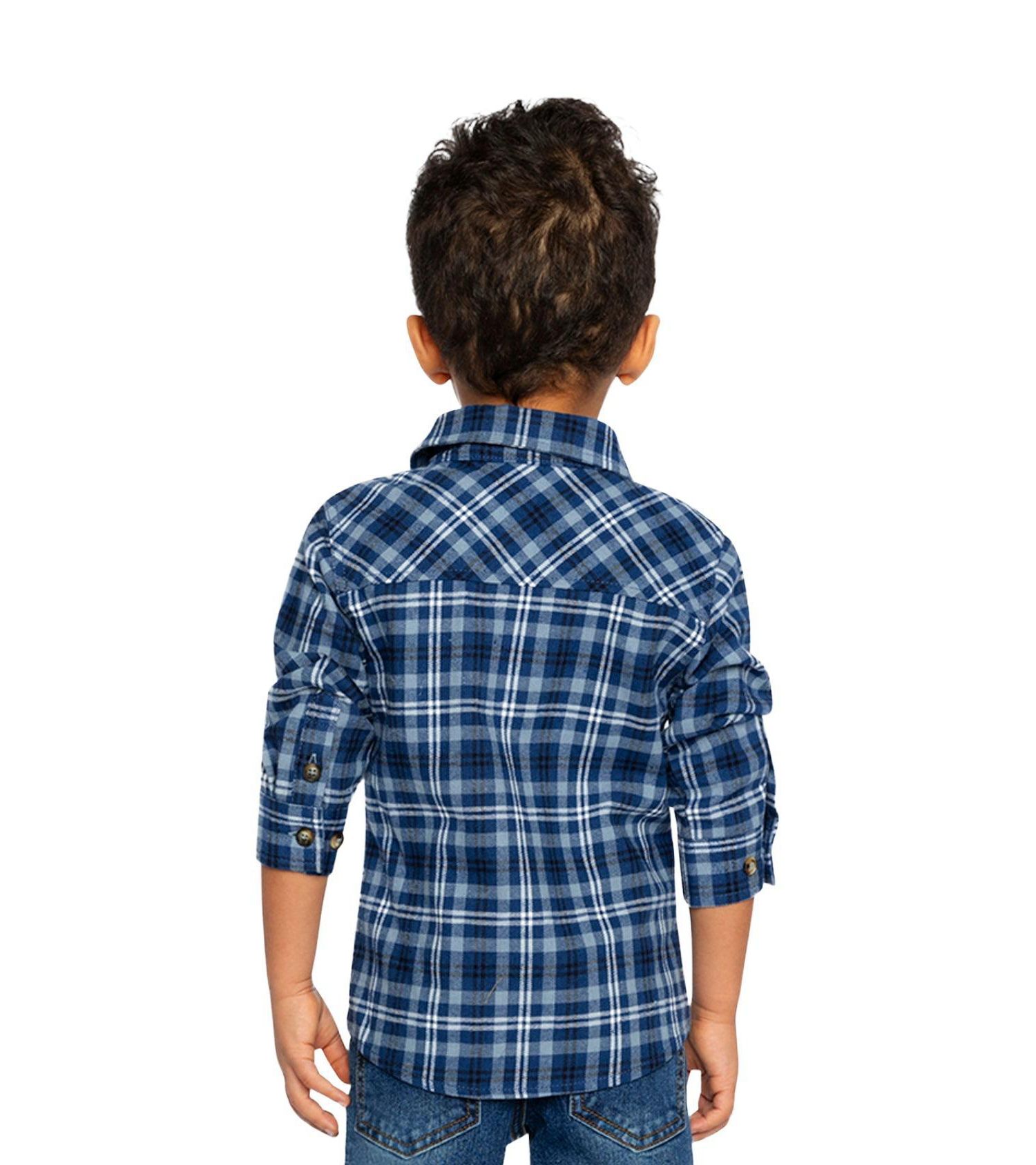 Baby Boys Plaid Shirt (12-18) months