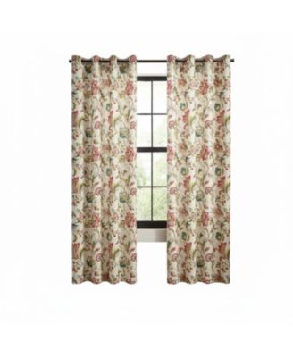 Polyester Brissac Colourful Jacobean Pattern Grommet Curtain Panel