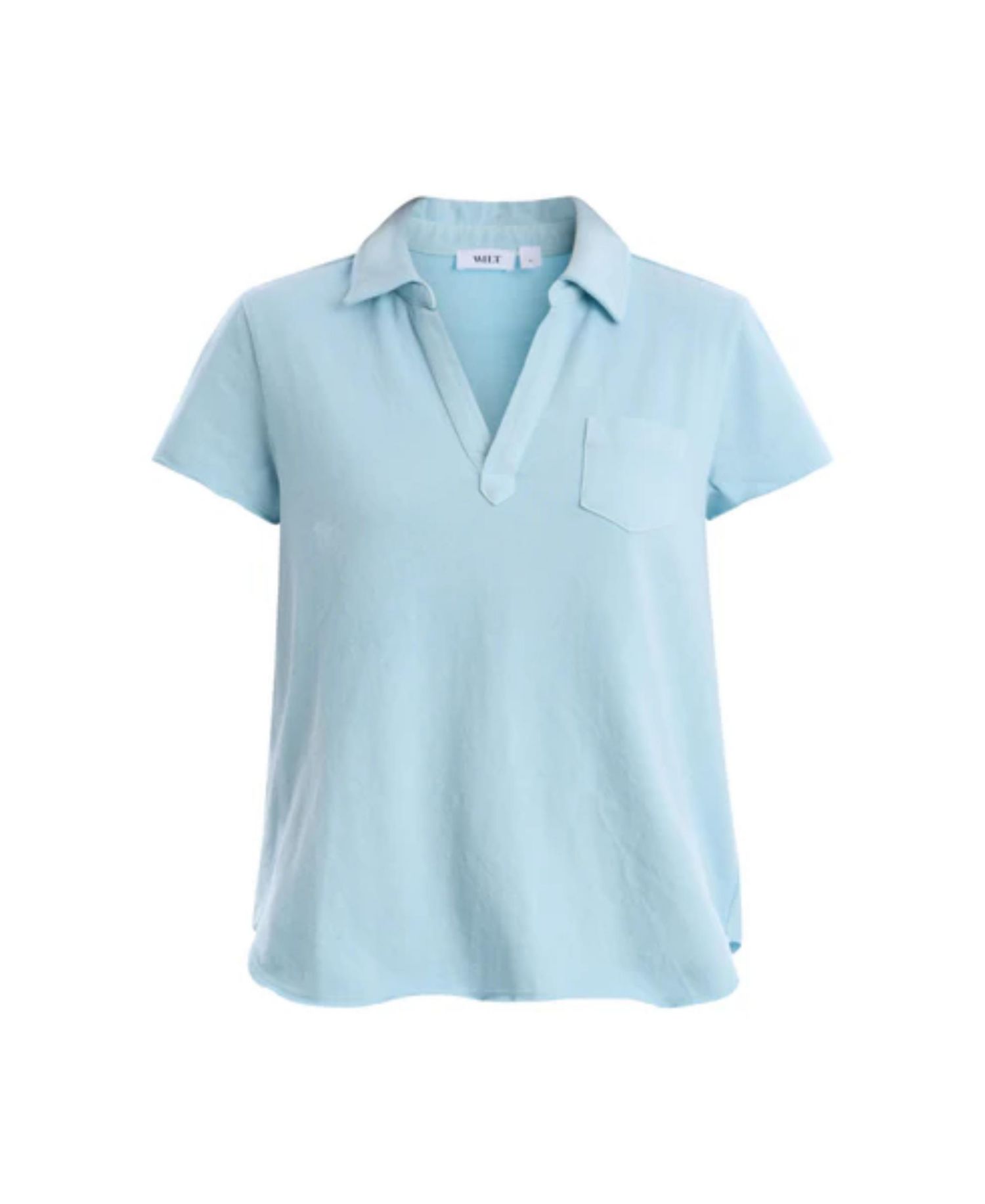 Women's Clothing Chest Pocket Polo Tee