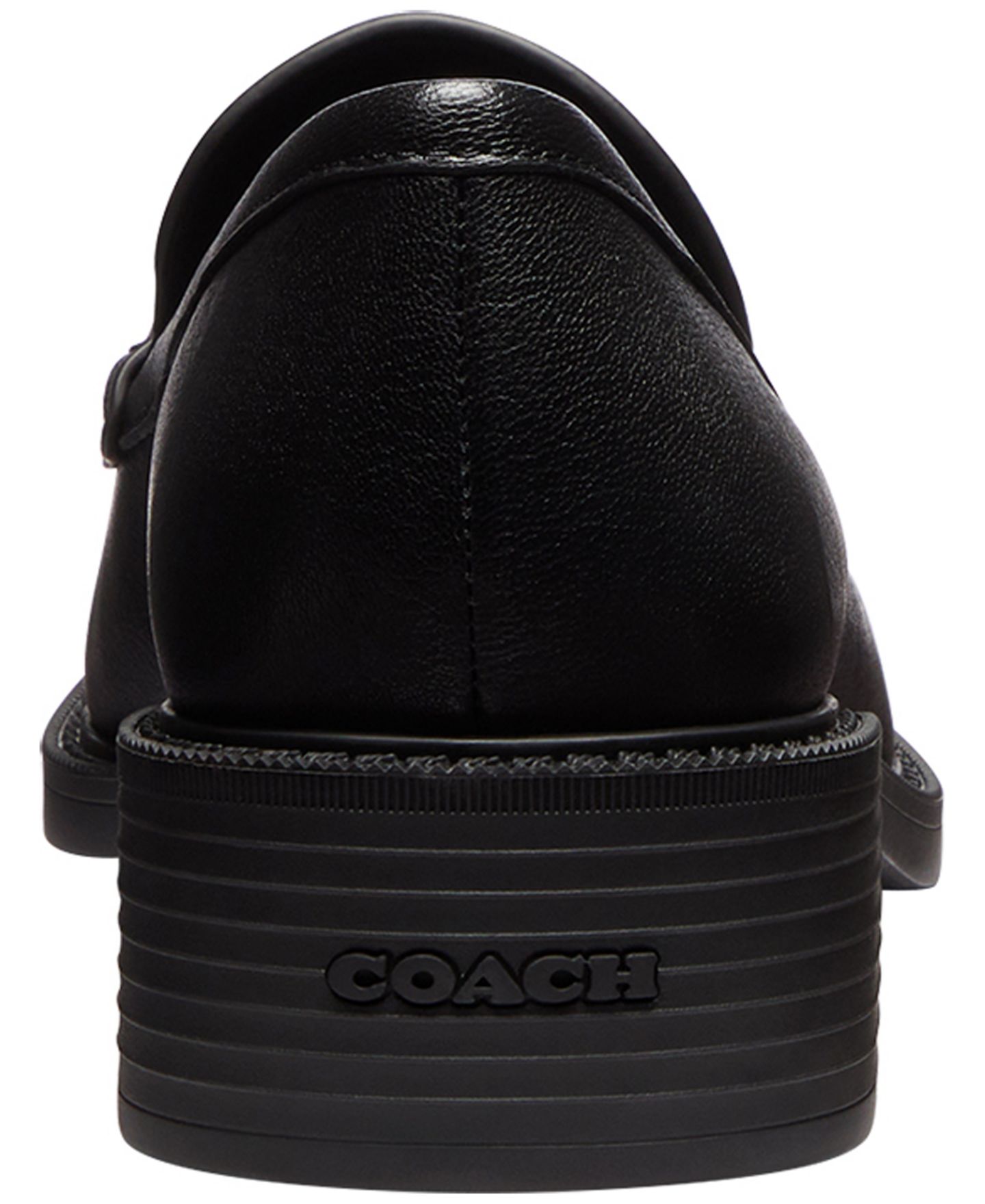 Женские туфли COACH Pointed Toe Slip-On, цвет: Чёрный кожаный — фото 3