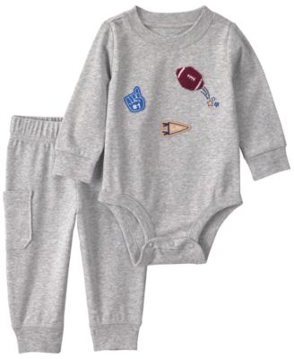 Baby Boys' Varsity Long-Sleeve Bodysuit and Pants, 2-Piece Set