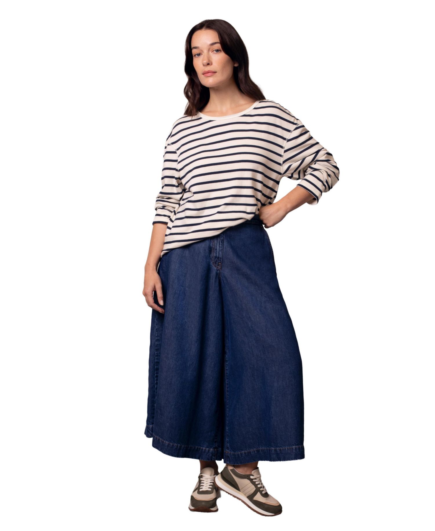 Women's Button Back Heavyweight Jersey Top