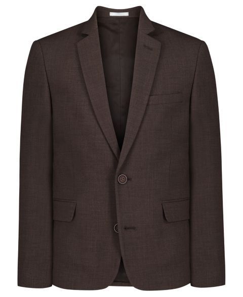 Куртка Calvin Klein Stretch Refined Sharkskin Long-Sleeve для мальчиков, цвет: Тёмный коричневый