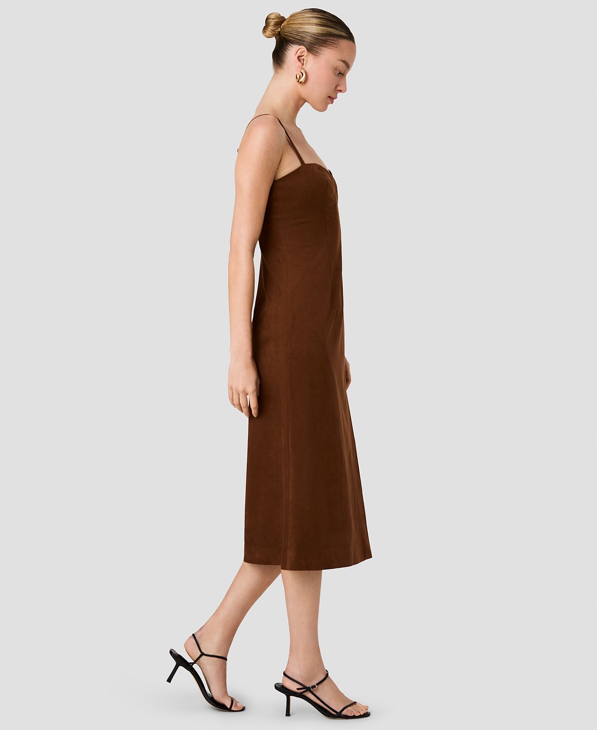 French Connection Women's Sonja Sweetheart Neck Sleeveless Midi Dress view 3 — MAYCSS fashion products