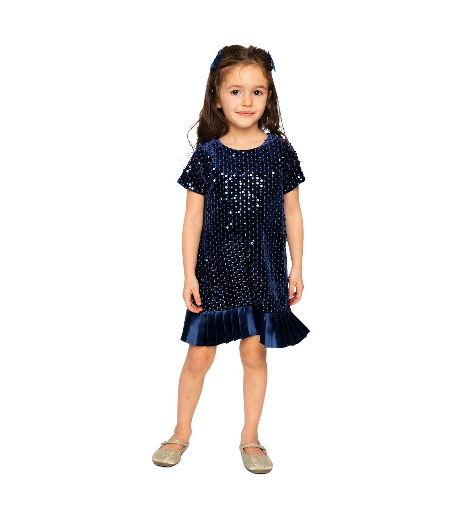 Girls (6-14) Short Sleeve A-Line Dress