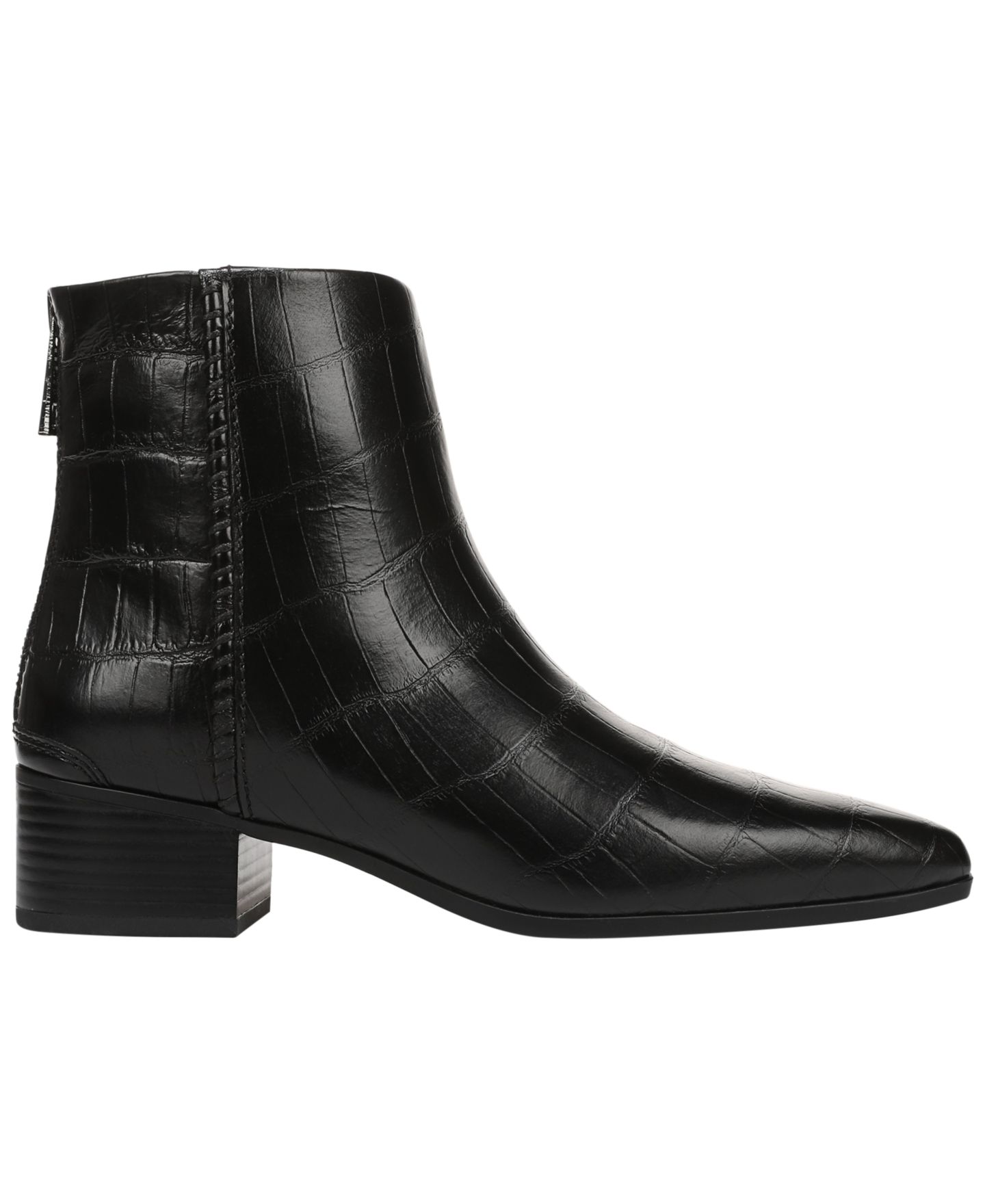 Женские ботинки Franco Sarto Fayola Leather Pointed Toe Ankle Booties, цвет: Чёрный — фото 2