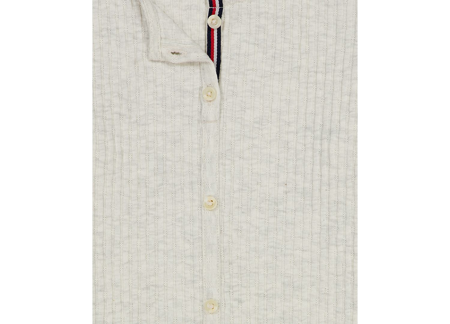 Girls' 7-16 Pointelle Rib Long-Sleeve Top