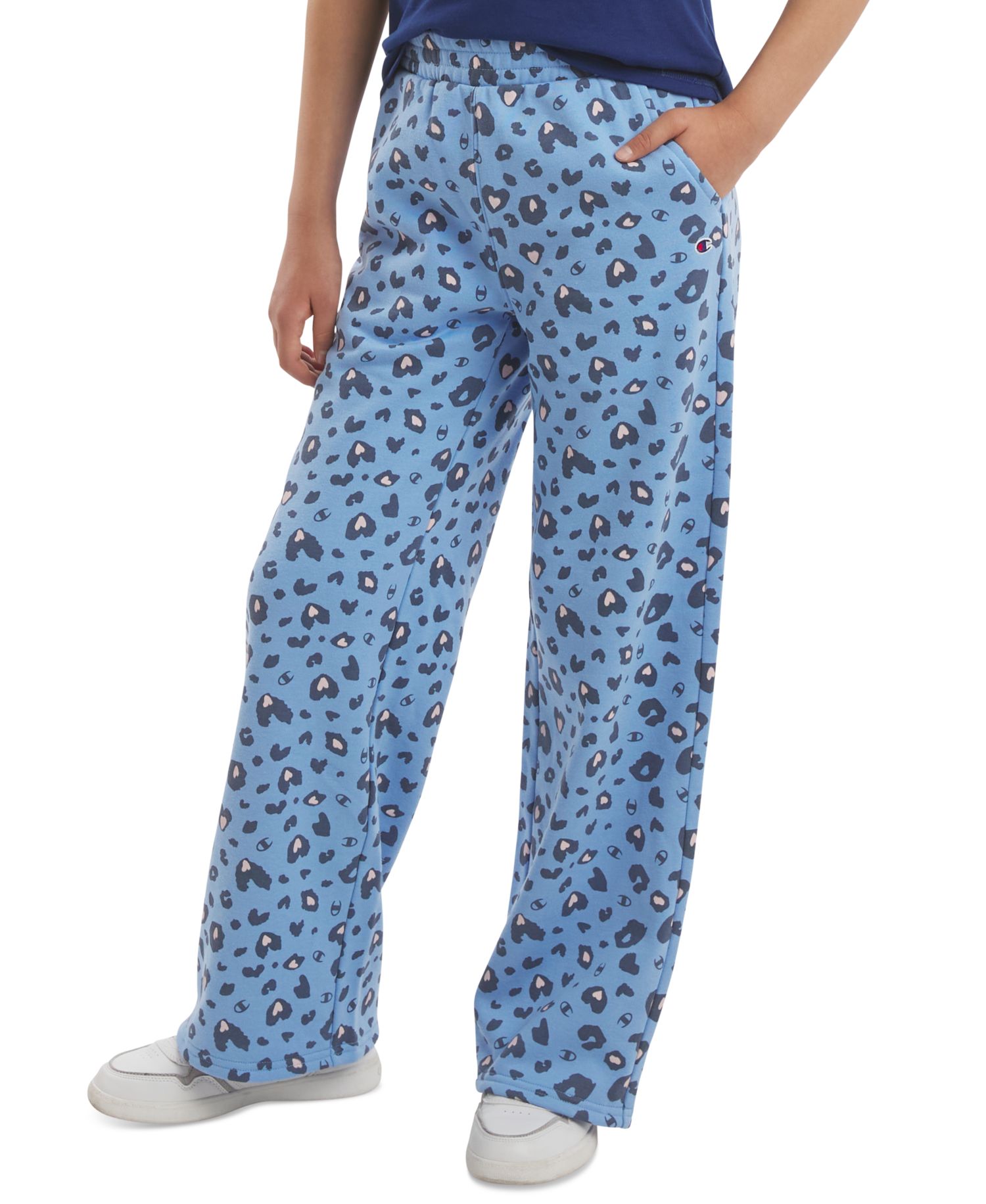 Girls' 7-16 Printed Wide-Leg Pants