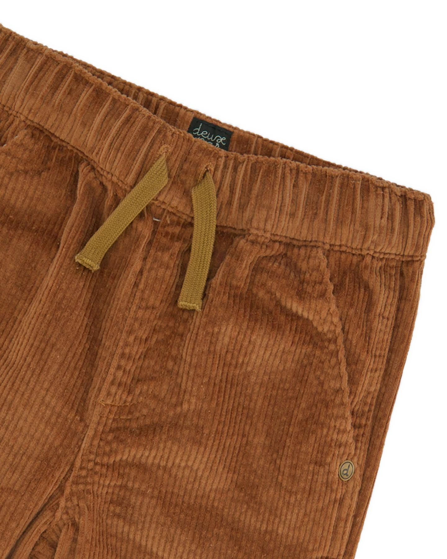Брюки Deux par Deux Stretch Corduroy with Cargo Pocket для мальчиков-малышей, цвет: Коричневый — фото 3