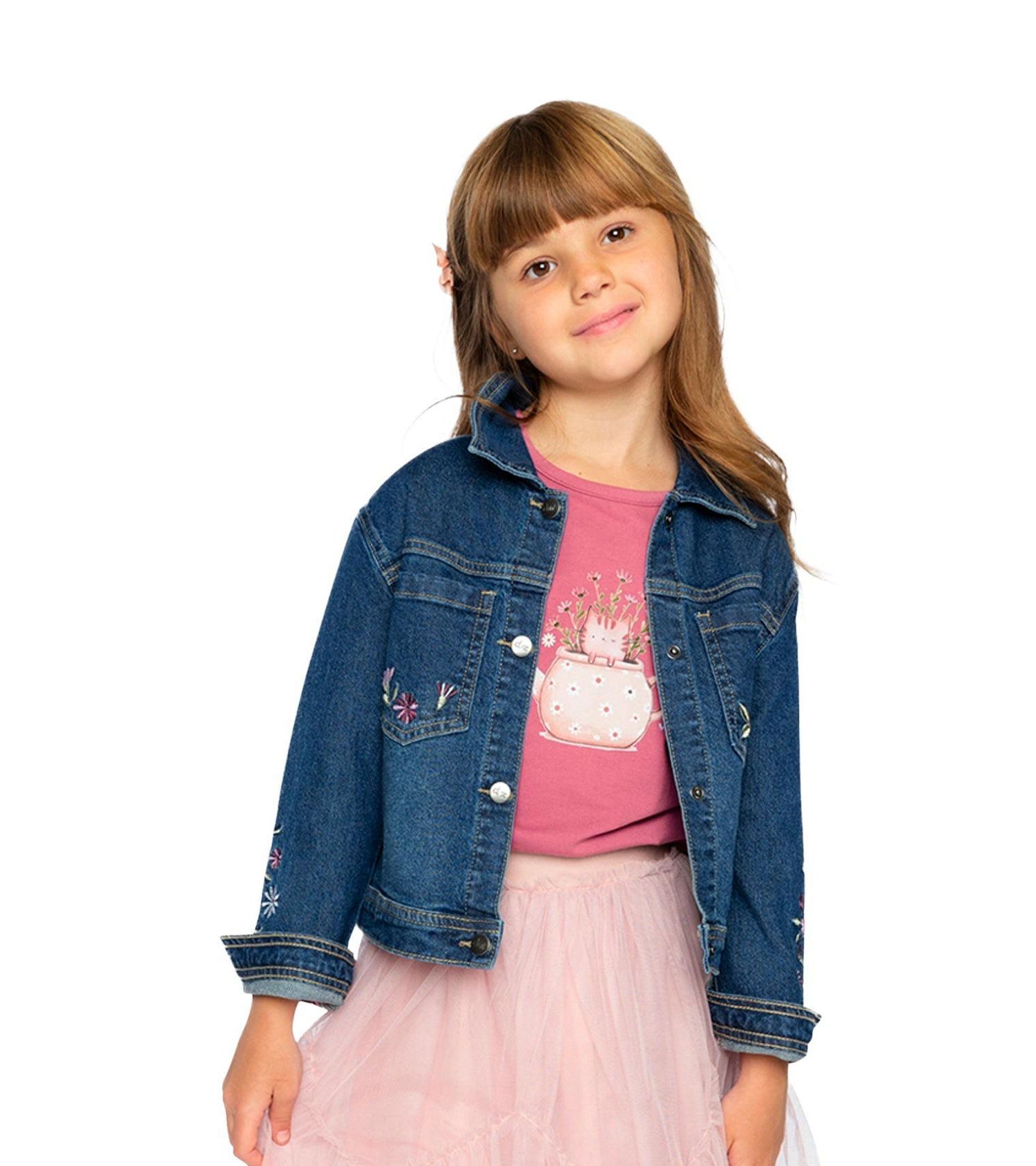Girl's (6-14) Denim Jacket