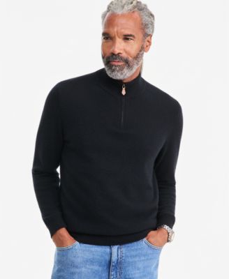 Men's Cashmere Quarter-Zip Sweater