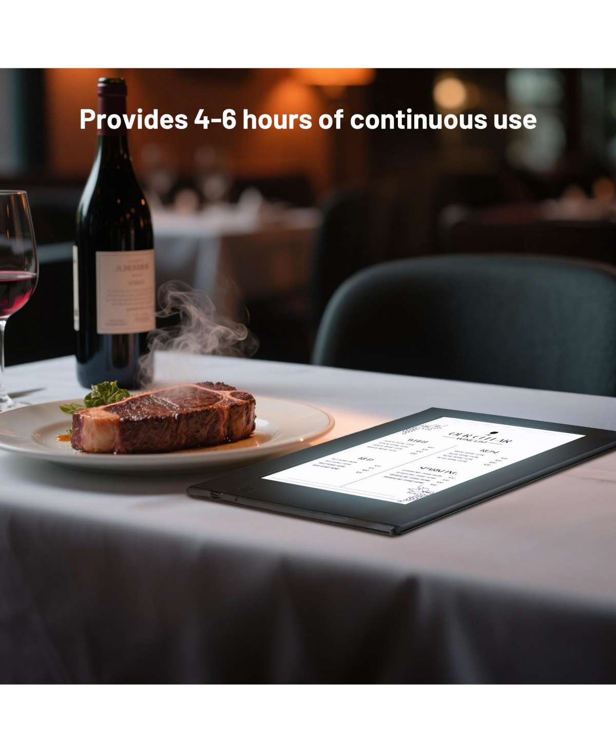 Yescom Led Backlit Menu Holder Cover Single Panel Fits 8"x11" Paper for Nightclubs Restaurants Hotels Cafes