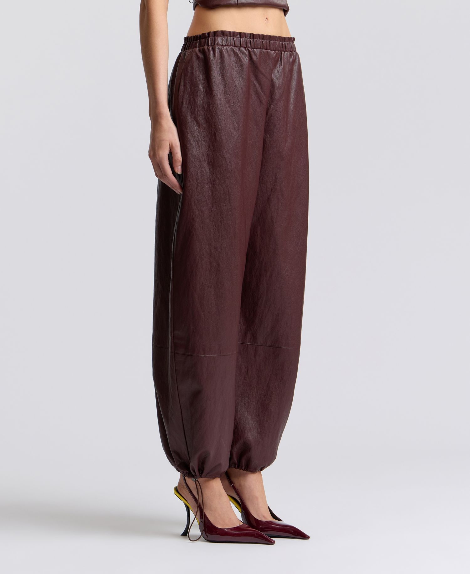 Women's Elastic-Waist High-Rise Balloon Pants
