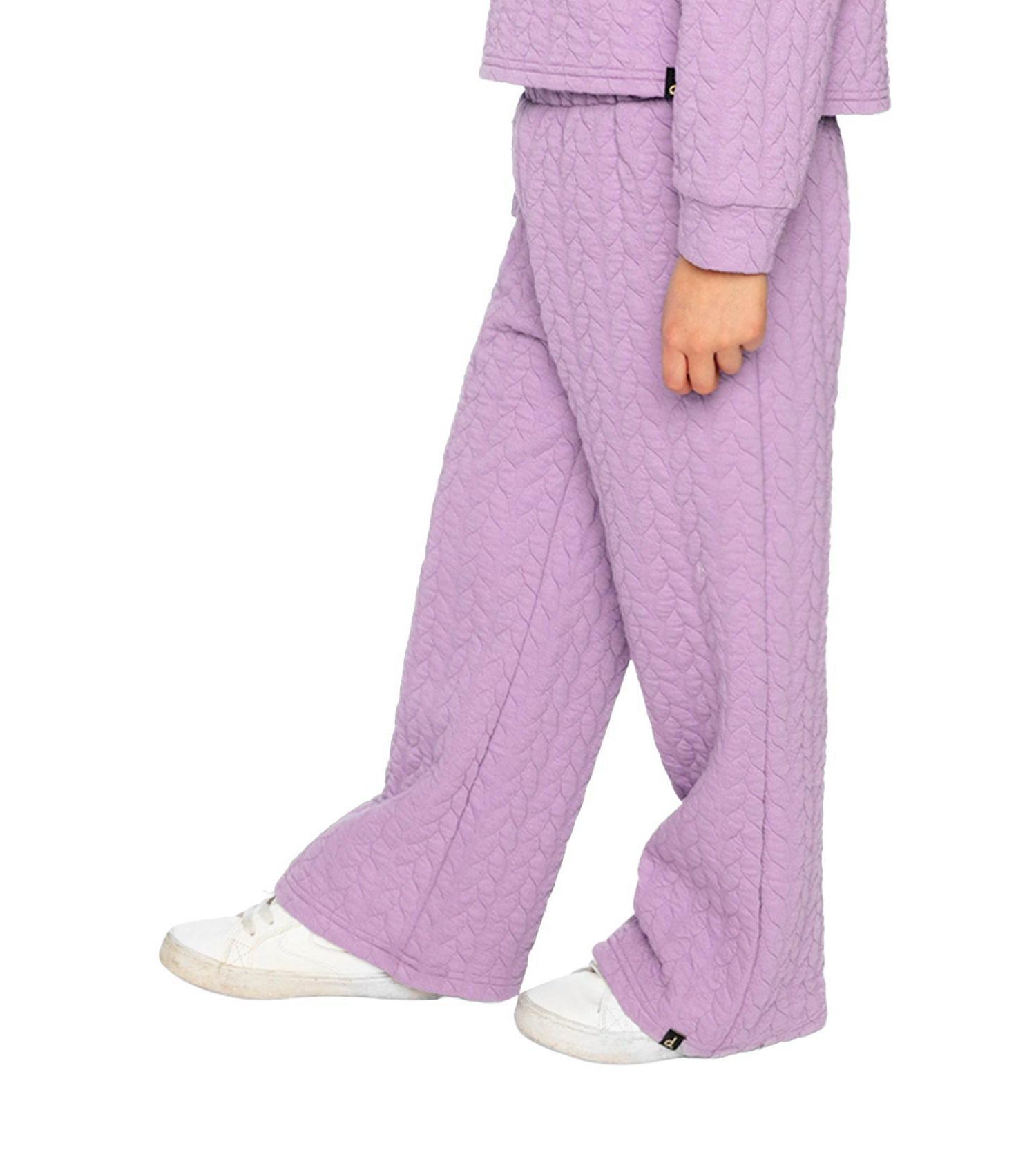 Big Girls Wide Leg Jacquard Pants