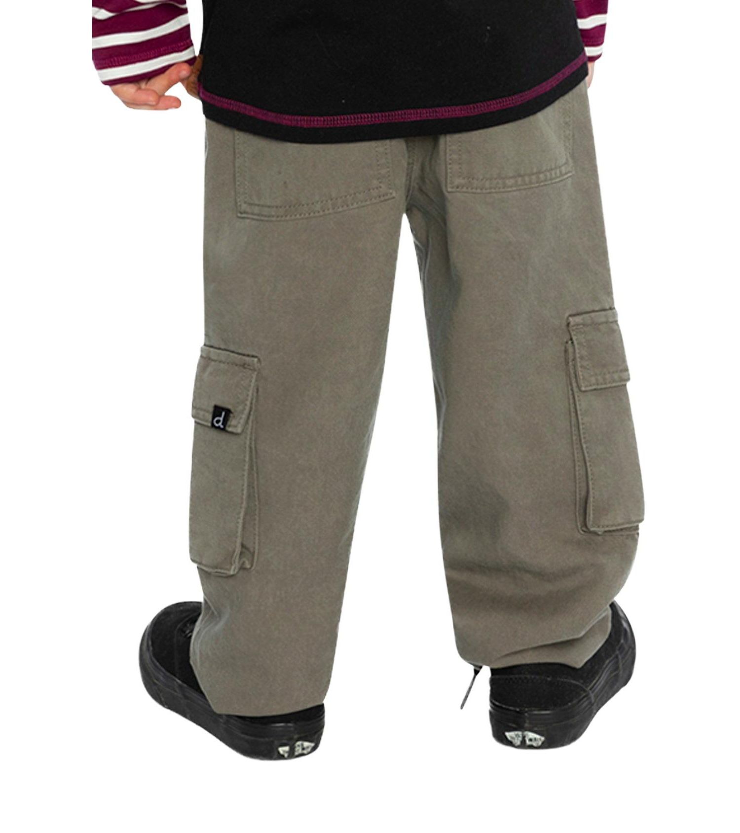 Little Boys Twill Pants with Cargo Pockets
