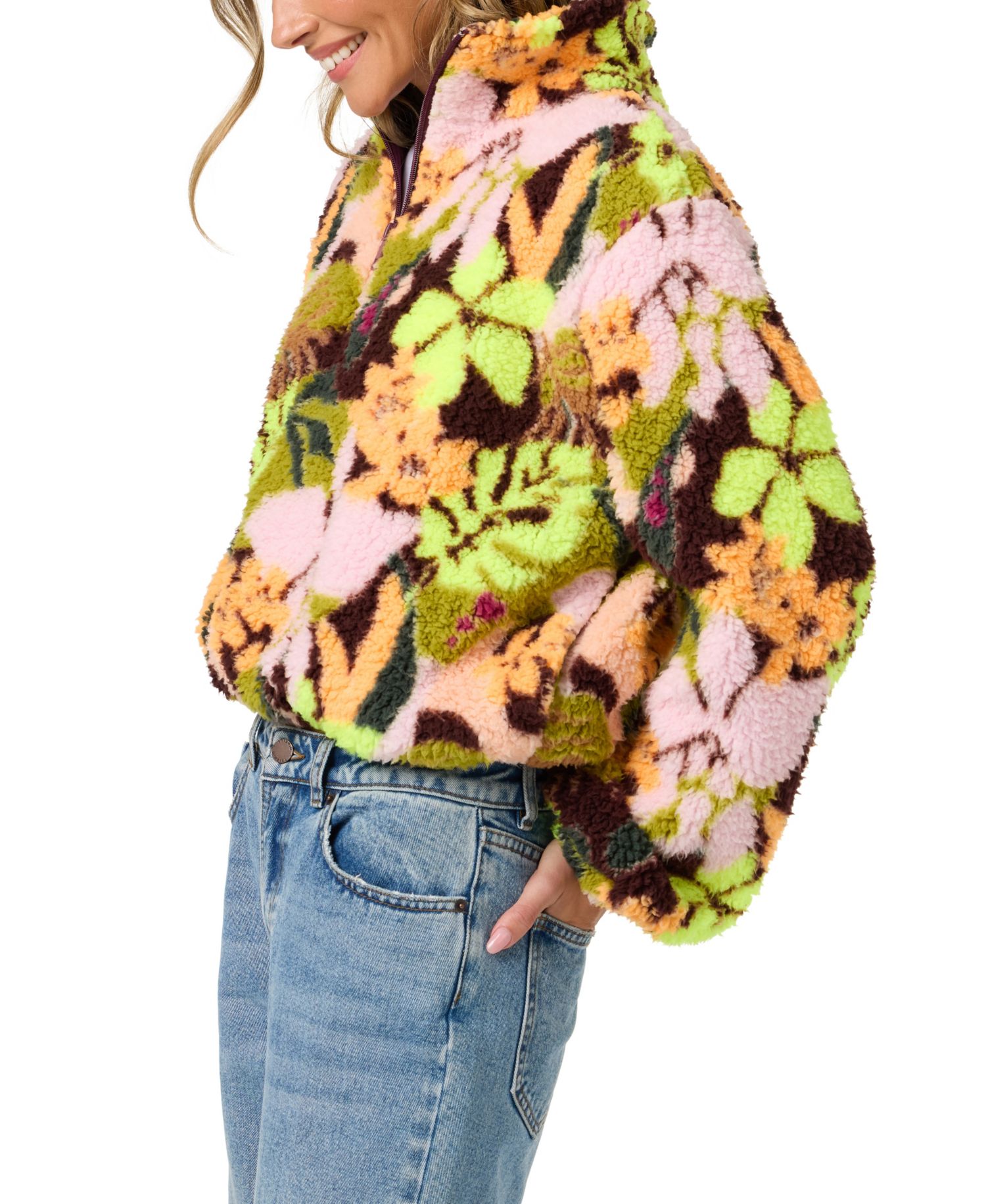 Women's Kacey High-Pile 1/2 Zip Fleece Jacket